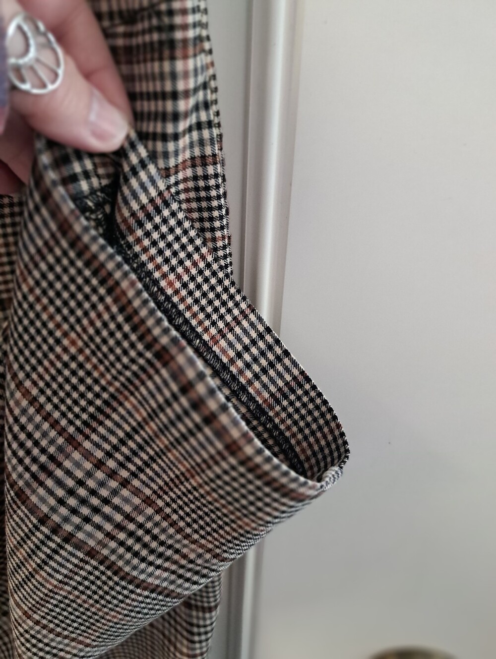 NEW DIRECTIONS Plaid Pants - Tan/Black - Picture 6 of 8